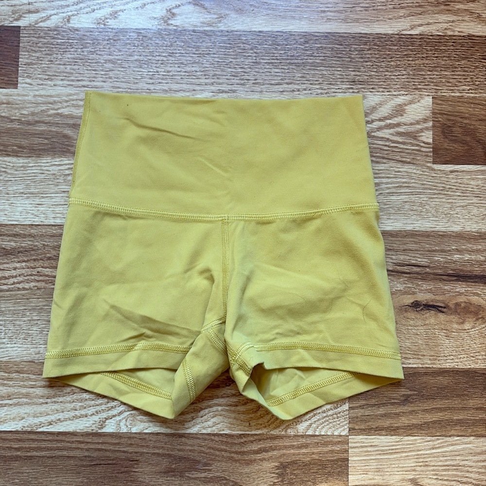 TNA Yellow Bike Shorts